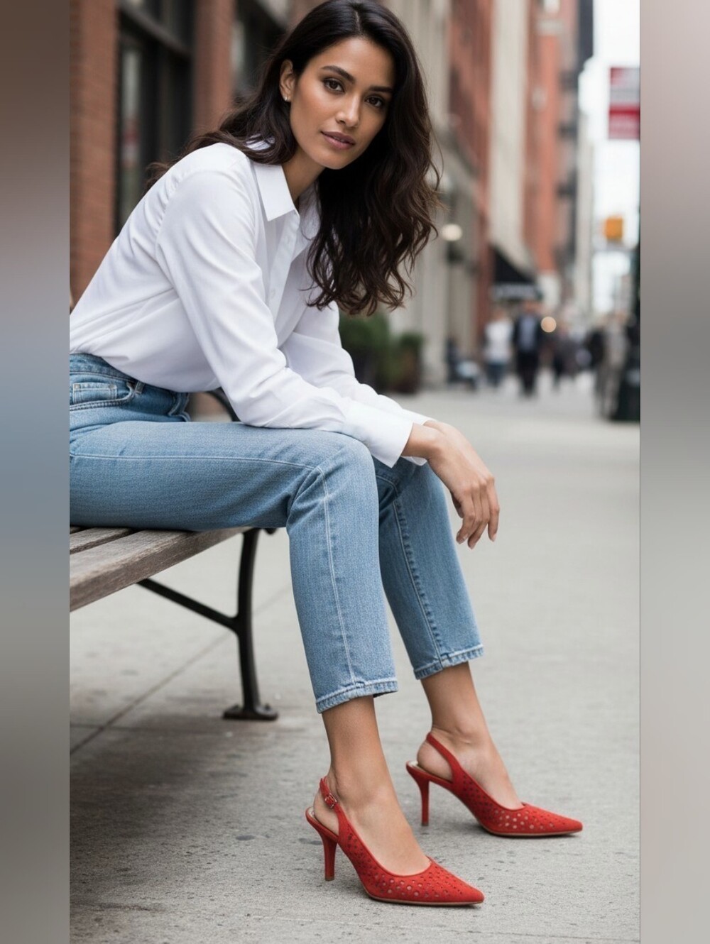Calvin Klein Damaris Summer Coral Suede Slingback Heels, 7M